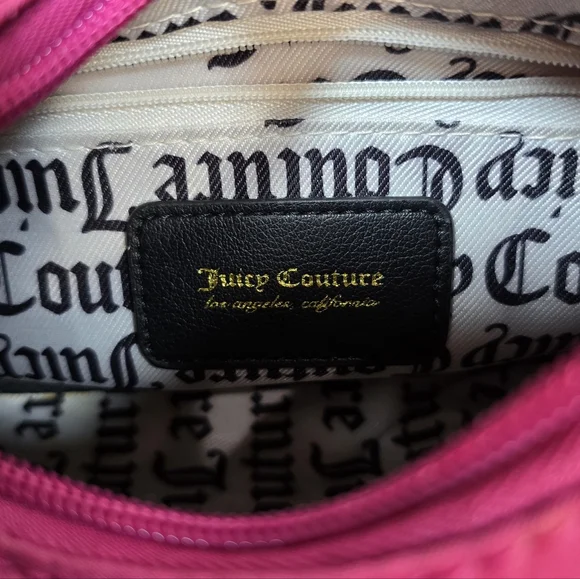 Juicy Couture Hot Pink Chain Detail Shoulder Crossbody Mini Bag - Picture 7 of 11